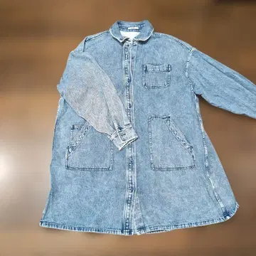 완판템 니코앤드 튜닉 기장 데님 셔츠