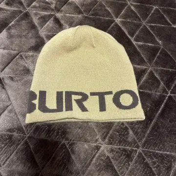 BURTON 리버서블 니트 모자 베이지 x 브라운