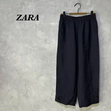 자라 ZARA 캐주얼 팬츠 와이드 허리밴딩 포켓 1004