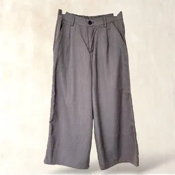 레트로걸 와이드 팬츠 M 그레이 계열 캐주얼 포켓 있음 무지 깔끔함