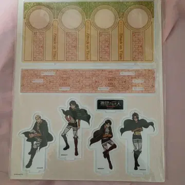 진격의 거인 그려내린 아크릴 디오라마
