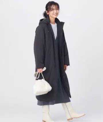 23구 충전솜 논스티치 롱 아우터 38