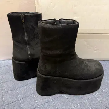 GRL 부츠 24.0cm 블랙 통굽