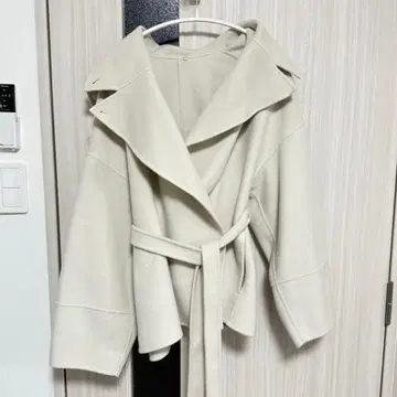 FRAY I.D 2WAY 숏 리버 코트 아이보리