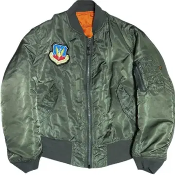 ALPHA 90s USA제 MA-1 플라이트 자켓 세이지 그린 L