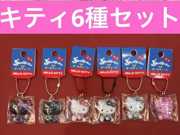 푹신푹신 프티 볼체인 하운드투스 흑백 헬로키티 산리오