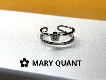 MARY QUANT 더블 라인 메탈 반지