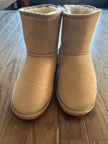 어그 부츠 숏 기장 베이지