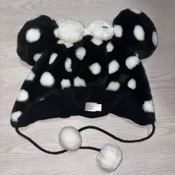 미키풍 물방울 패턴 모자 프리 사이즈