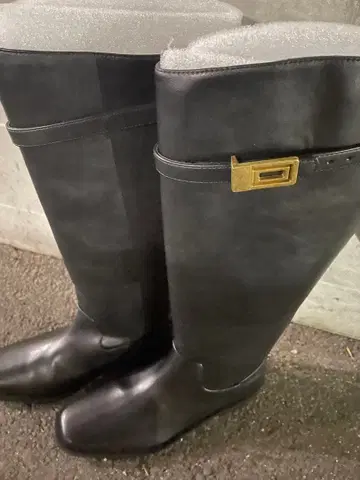 새상품 미사용 Mila Owen (미라 오웬) 롱 부츠 블랙