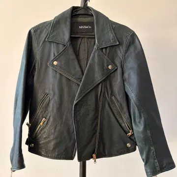 MAX&Co. 다크 그린 라이더 자켓