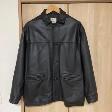 417 에디피스 양가죽 레더 카코트 M 새상품급