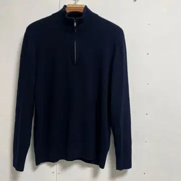 [ 유니클로 ] 캐시미어 하프 지퍼 스웨터 네이비