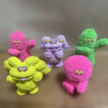 컬러풀 봉제 인형 캐릭터 5체 세트