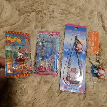 헬로키티 스트랩 4개 세트 2001.2003년제 지역 한정 키티