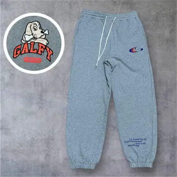 컨디션 최상 GALFY 갈피 직구계 스웨트 팬츠 GRAY 대형견 XL