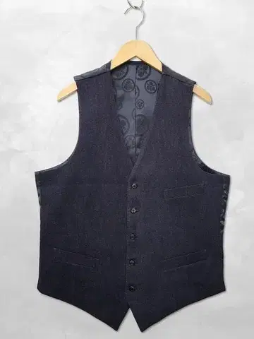 CROWN LABEL 가몬 자카드 데님 베스트 52