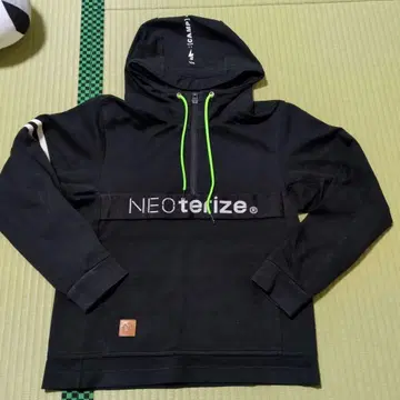 NEOterkize 블랙 후드티 후드 부착
