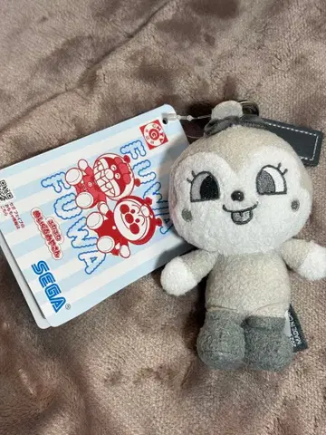 호빵맨 뮤지엄 한정판 봉제 인형 키링 코킨짱 모노톤