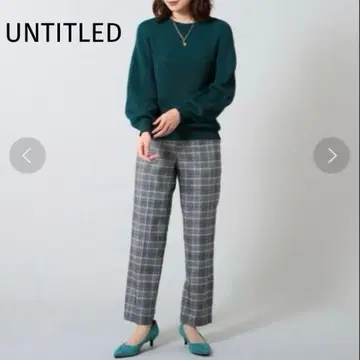 UNTITLED [세탁 가능] 울 사키소니 펜슬 팬츠 <온오프 모두>