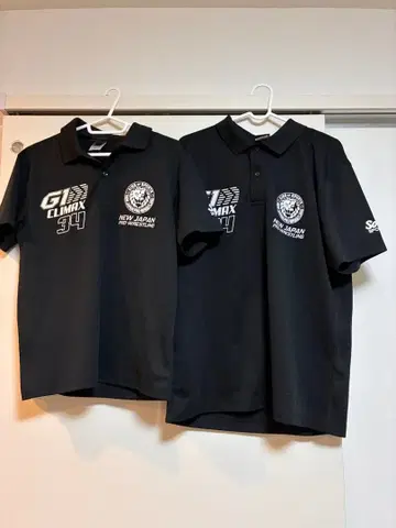 신일본 프로레슬링 G1 클라이맥스 셔츠 34 피케 셔츠 프로레슬링 셔츠