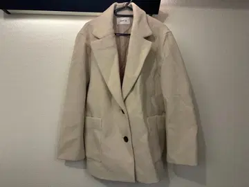 FRAY.ID 아이보리 싱글 피 코트 미사용 새상품