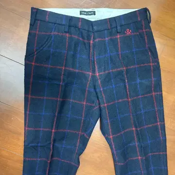 러프 앤 스웰 남성용 골프 팬츠 M 체크 무늬