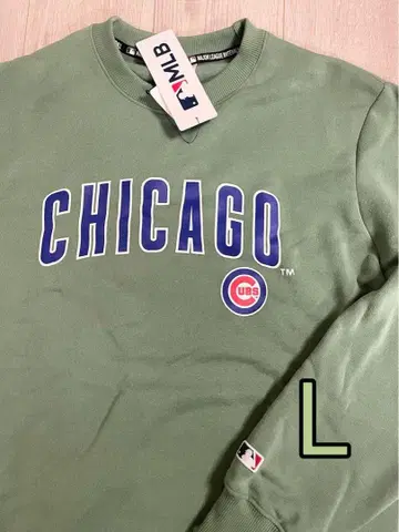 MLB 시카고 컵스 속기모 트레이닝복 맨투맨 그린 L