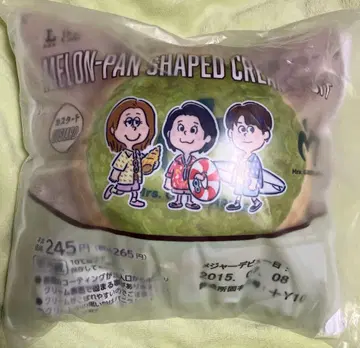 미세스 그린애플 로손 콜라보 멜론빵 슈 쿠션