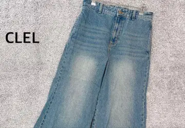 새상품 [ CLEL ] 클레이 빈티지 디자인 플레어 데님 팬츠 와이드