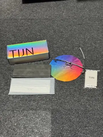 TJIN 무테 안경 세트