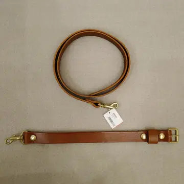 미사용품 HERZ 헬츠 숄더 스트랩 폭 2.4cm 초코