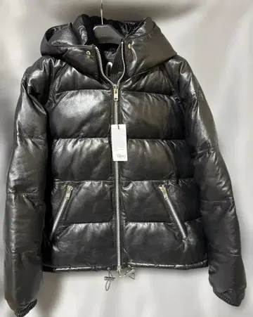 VaLLet 천연 가죽 패딩 자켓 VALLET04SH 블랙 가죽 미사용품