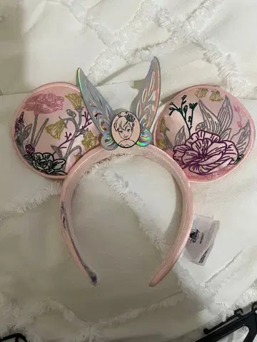 디즈니 꽃무늬 머리띠 홀로그램