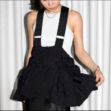 새상품 미사용 두자무르 드로스트 서스펜더 상의 블랙