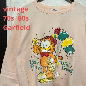 vintage 70s 80s Flirts 가필드 맨투맨