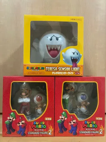 슈퍼 마리오 테레사 센서 라이트 & 스탠다드 피규어 2종 3개 세트