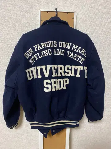UNIVERSITY SHOP 봄버 자켓 M 네이비