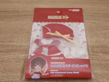 넨도로이드돌 의상 세트 레트로 원피스 (레드)