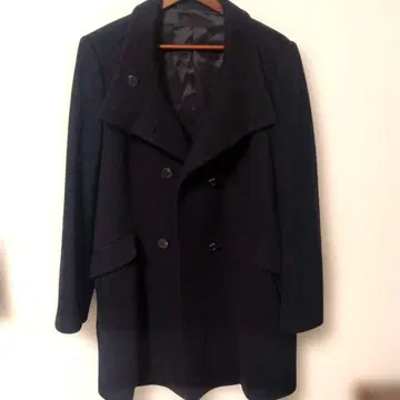 UNIQLO 더블 페이스 코트 블랙 XL