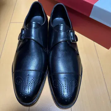 새상품 미사용 REGAL 몽크 스트랩 37UR BB 25cm 블랙