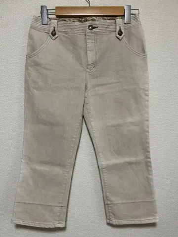 Aylesbury 빅 사이즈 13호 베이지 크롭 팬츠 6957