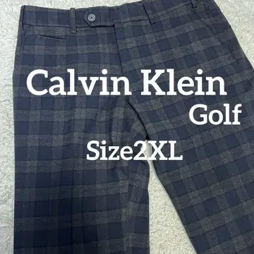 캘빈클라인 골프 체크 무늬 스트레이트 팬츠 슬랙스 남성용 88