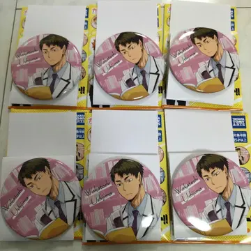 하이큐 우시지마 와카토시 요리미치 캔뱃지 6개 세트