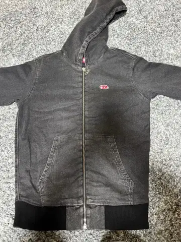 다크 그레이 풀 집업 후드티