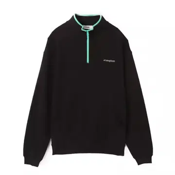 atmos Half Zip Pullover BLACK