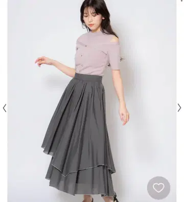 노엘라 멜로우 캉캉 스커트 차콜 그레이