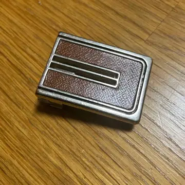 브라운 실버 버클 쇼와 레트로 빈티지 앤티크