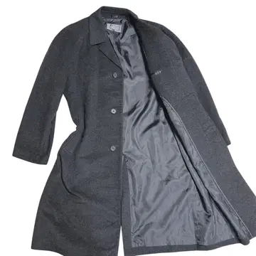 BALESTRINO 캐시미어 100% 롱 코트 AB6 다크 그레이