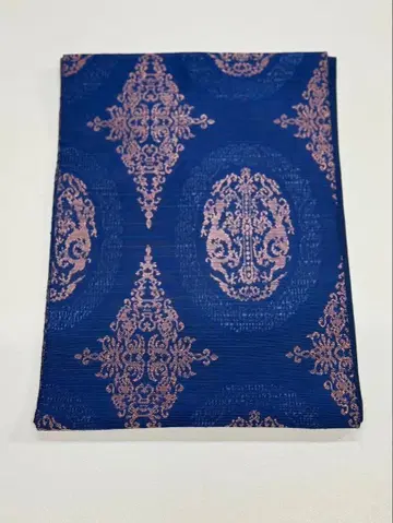 네이비 장식 무늬 나고야 오비